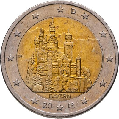 купить Германия 2 евро 2012 D "Федеральные земли Германии: Бавария"