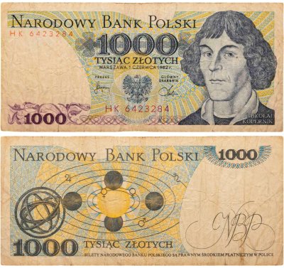 купить Польша 1000 злотых 1982