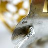 Купить Подстаканник с растительным декором и прорезным бортом, металл, чернь, золочение, Кубачинский художественный комбинат, СССР, 1950-1980 гг.