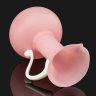 Купить Высокая интерьерная ваза (кувшин) нежного розового оттенка, Empoli  Art Glass Opaline, стекло, двухцветное, матовое, стекло, двухцветное, матовое, Италия, 1960-1980 гг.