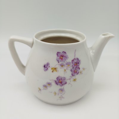 купить Чайник заварочный с цветочным декором, фарфор, деколь, Фарфоровая фабрика Гарднера, Российская империя, 1870-1890 гг.