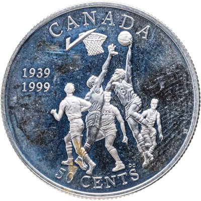 купить Канада 50 центов 1999 "60 лет канадскому баскетболу"