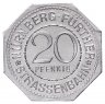 Купить Германия, Нюрнберг 20 пфеннигов 1921 "Белая башня" (трамвайный жетон)