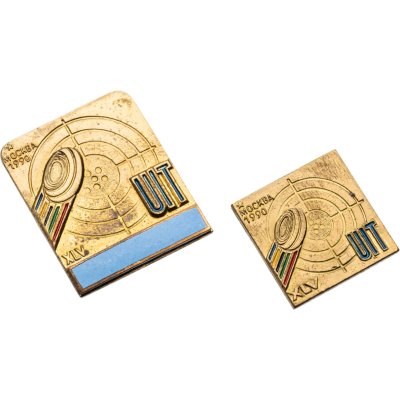 купить Подборка из памятного и служебного знака 45-го Чемпионата мира по стрельбе по тарелкам по эгидой UIT Москва-1990, СССР, 1990-е гг.