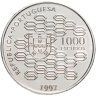 Купить Португалия 1000 эскудо (escudos) 1997 "200 лет Государственному кредитованию"