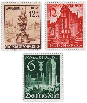 купить Германия, Третий Рейх набор из 3 марок 1939-1944