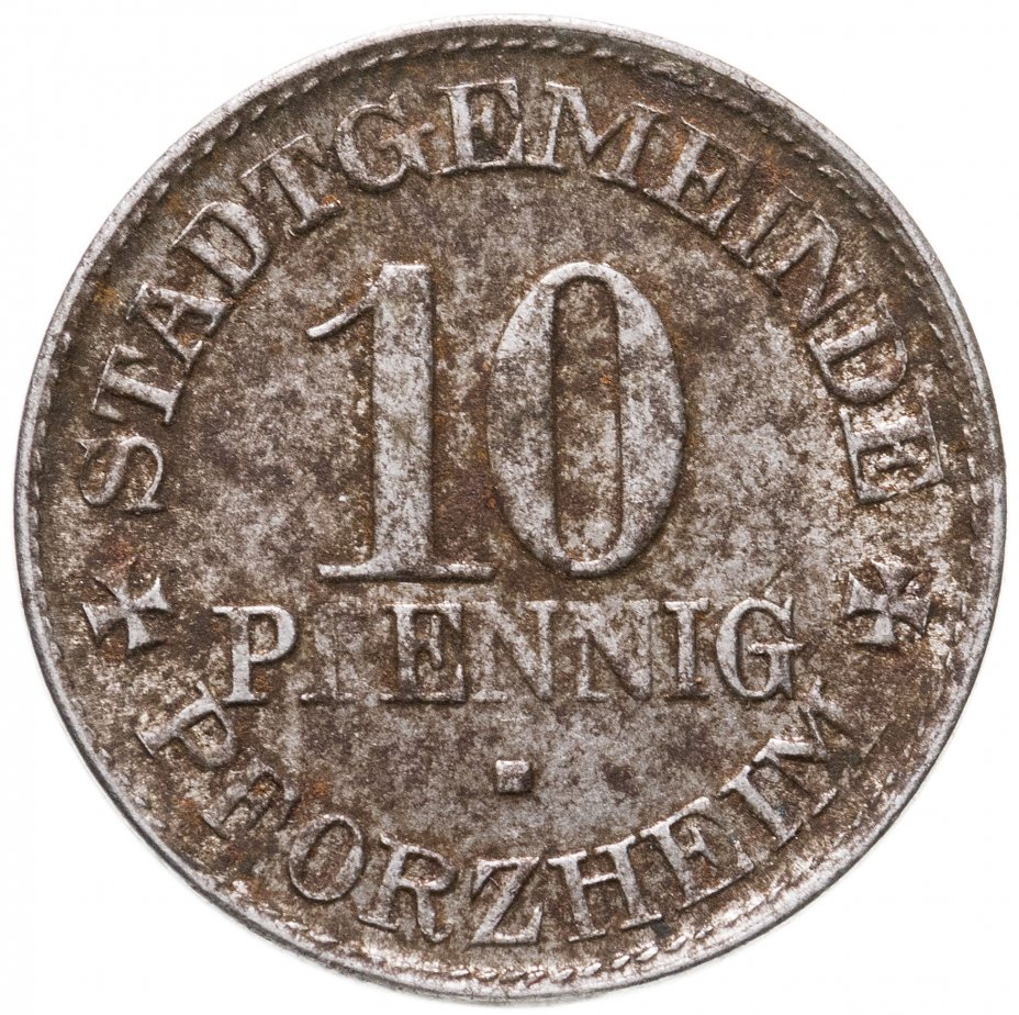 купить Германия (Пфорцхайм) нотгельд 10 пфеннигов 1918