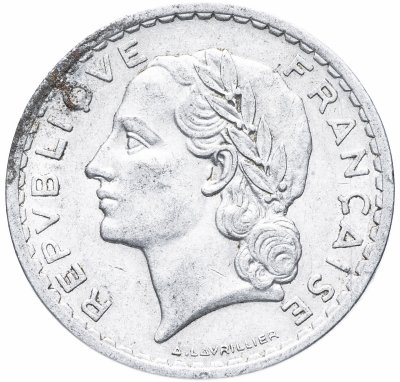 купить Франция 5 франков 1945-1950 (случайный год) Без обозначения монетного двора