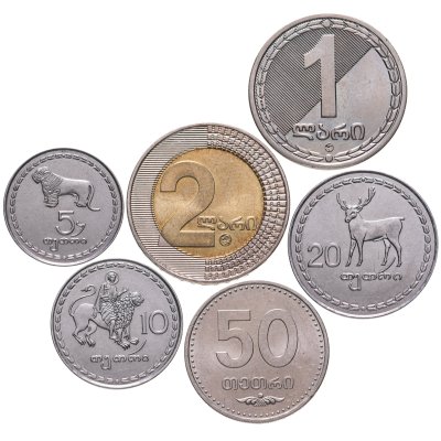купить Грузия набор монет 1993-2006 (6 штук)