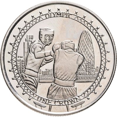 купить Остров Мэн 1 крона (crown) 2010 "XXX летние Олимпийские Игры, Лондон 2012 - Бокс"