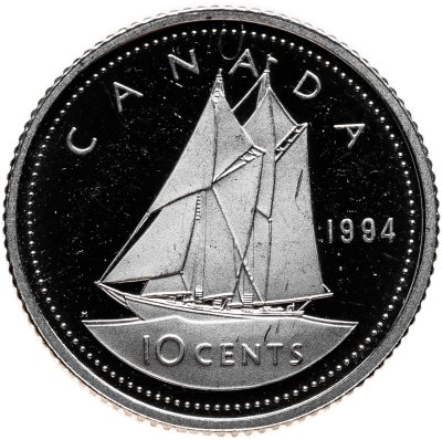 купить Канада 10 центов (cents) 1994