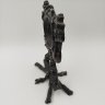 Купить Подчасник ажурный со змеей, чугун, литье, крашение, Кусинский чугунолитейный завод (Куса), СССР, 1960-1980 гг.