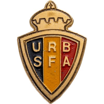 купить Значок URBSFA - Королевская Бельгийская футбольная ассоциация - Федерация футбола Бельгии (Разновидность случайная )