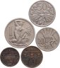 Купить Чехословакия набор монет 1921-1923 (5 штук)