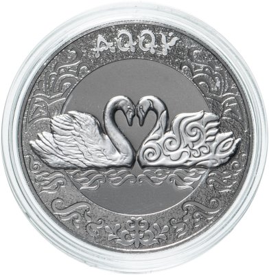купить Казахстан 100 тенге 2021 "Культовые животные тотемы кочевников - Лебедь" в блистере