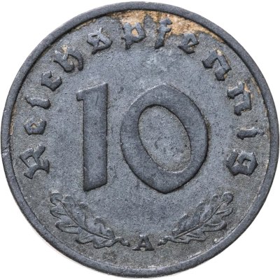 купить Германия, Третий рейх 10 рейхспфеннигов (reichspfennig) 1940 двор A