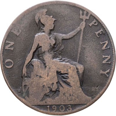 купить Великобритания 1 пенни (penny) 1903