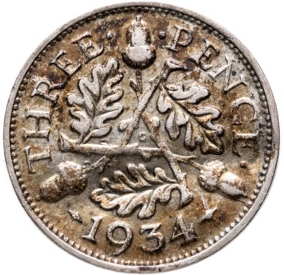 купить Великобритания 3 пенса (pence) 1934 Георг V