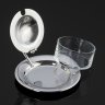 Купить Сахарница со стеклянной вставкой, металл, стекло, Württembergische Metallwarenfabrik (WMF), Германия, 1990-2000 гг.