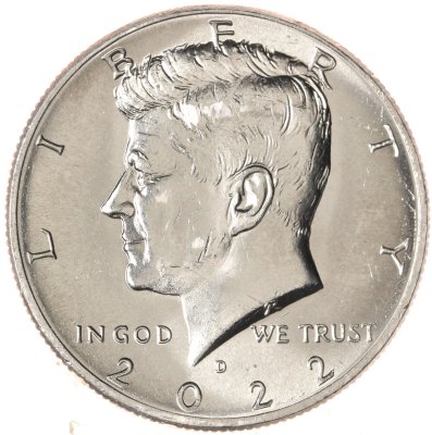 купить США 50 центов (1/2 доллара, half dollar) 2022 D "Kennedy Half Dollar (Кеннеди)"