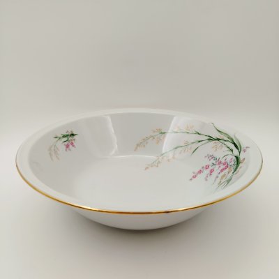 купить Салатник круглой формы, украшенный цветочным декором, фарфор, деколь, золочение, Bareuther & Co., Bavaria, Германия, 1931-1945 гг.