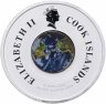 Купить Острова Кука 1 доллар (dollar) 2008 "Первый человек в космосе - Юрий Гагарин" в футляре с сертификатом