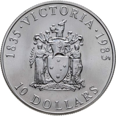 купить Австралия 10 долларов (dollars) 1985 150 лет Австралии - штат Виктория