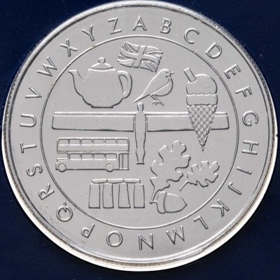 купить Великобритания, жетон для набора монет 10 пенсов 2018 "Азбука"
