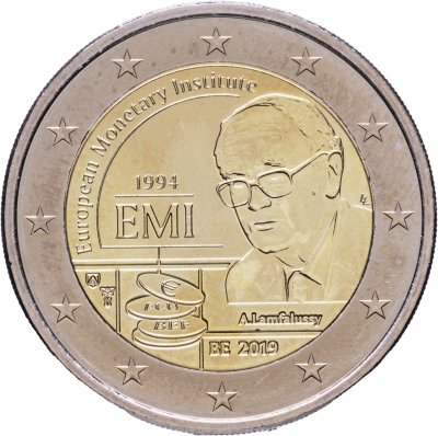 купить Бельгия 2 евро 2019 "25-летие Европейского валютного института"