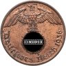 Купить Германия, Третий рейх 1 рейхспфенниг (reichspfennig) 1936