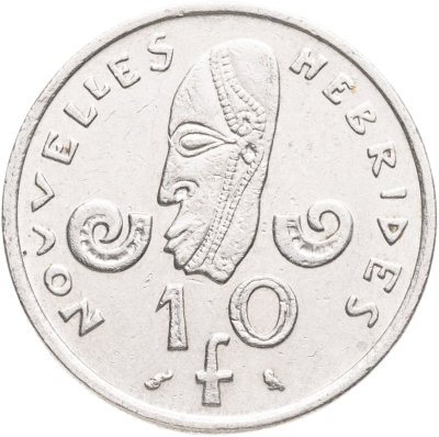 купить Новые Гебриды 10 франков (francs) 1970