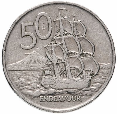 купить Новая Зеландия 50 центов (cents) 1967-1985, случайная дата