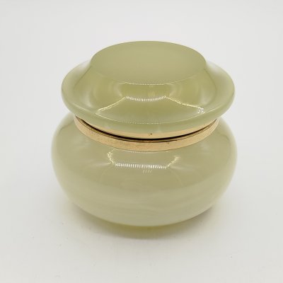 купить Шкатулка круглой формы "Грибок", оникс, металл, золочение, Азия, 1990-2010 гг.