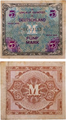 купить Германия 5 марок 1944