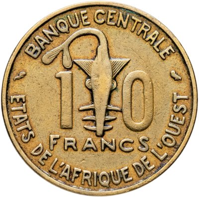 купить Западная Африка (BCEAO) 10 франков (francs) 1974