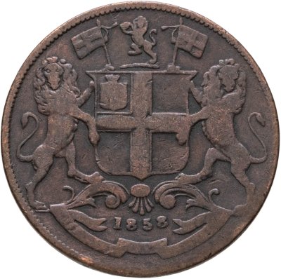 купить Британская Индия 1/4 анны (anna) 1858
