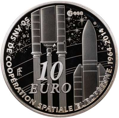 купить Франция 10 euro (евро) 2014 «Европейский космический центр»