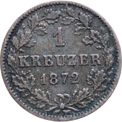 купить Германия, Вюртемберг 1 крейцер 1872