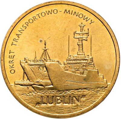 купить Польша 2 злотых 2013 "Военно-транспортный корабль «Люблин»"