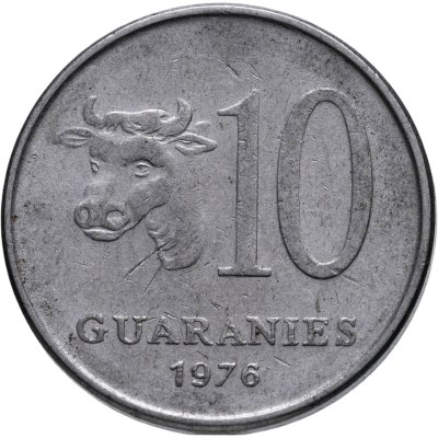 купить Парагвай 10 гуарани (guaranies) 1976