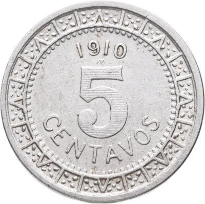 купить Мексика 5 сентаво (centavos) 1910