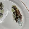 Купить Большое блюдо "Лососи", фарфор, деколь, Добрушский фарфоровый завод, Россия, 1978-1991 гг.