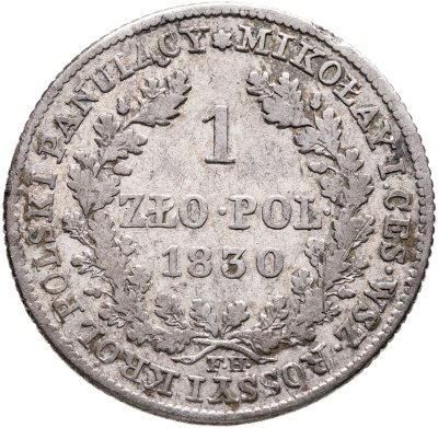 купить 1 злотый (zloty) 1830 FH для Польши