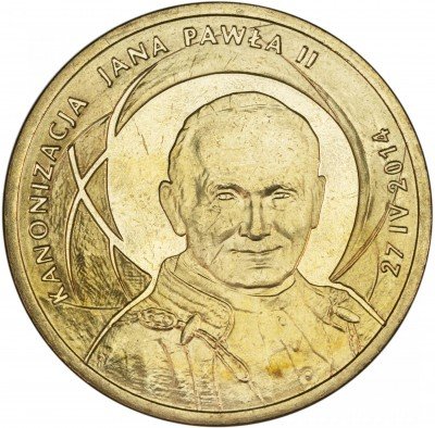 купить Польша 2 злотых 2014 "Канонизация Иоанна Павла II - 27 апреля 2014"