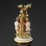 Купить Статуэтка "Путти в райском саду", фарфор, бисквит, золочение, Италия, 1960-1990 гг.