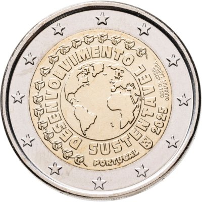 Купить Португалия 2 евро 2025 "Устойчивое развитие"