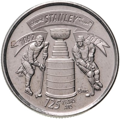 купить Канада 25 центов 2017 "125 лет Кубку Стенли"