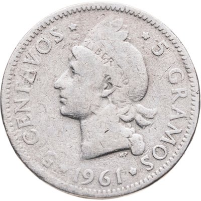 купить Доминикана 5 сентаво (centavos) 1961