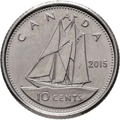 купить Канада 10 центов (cents) 2015