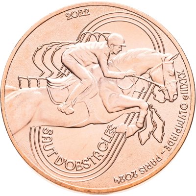 купить Франция 1/4 евро (euro) 2022 "Олимпийские игры в Париже 2024 - Конный спорт"